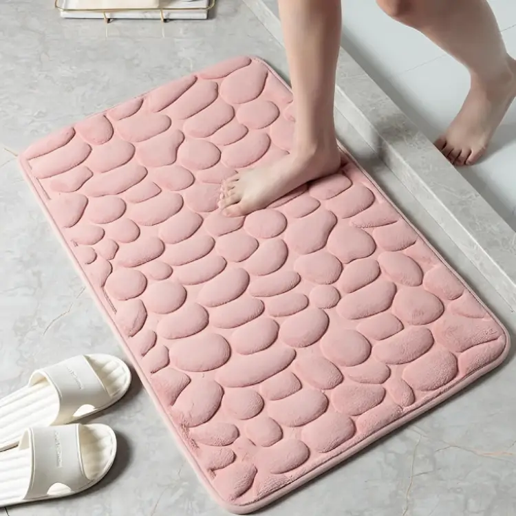 Cobblestone Embossed Super Water Absorbing Quick Drying Floor Mat