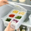 6 grid fridge storage box